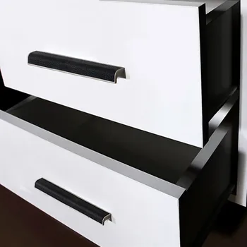 KKFING European Simple Luxury Cabinet Handles Zinc Alloy Sticky Skin Kitchen Cupboard Door Pulls Door Knob Furniture Hardware