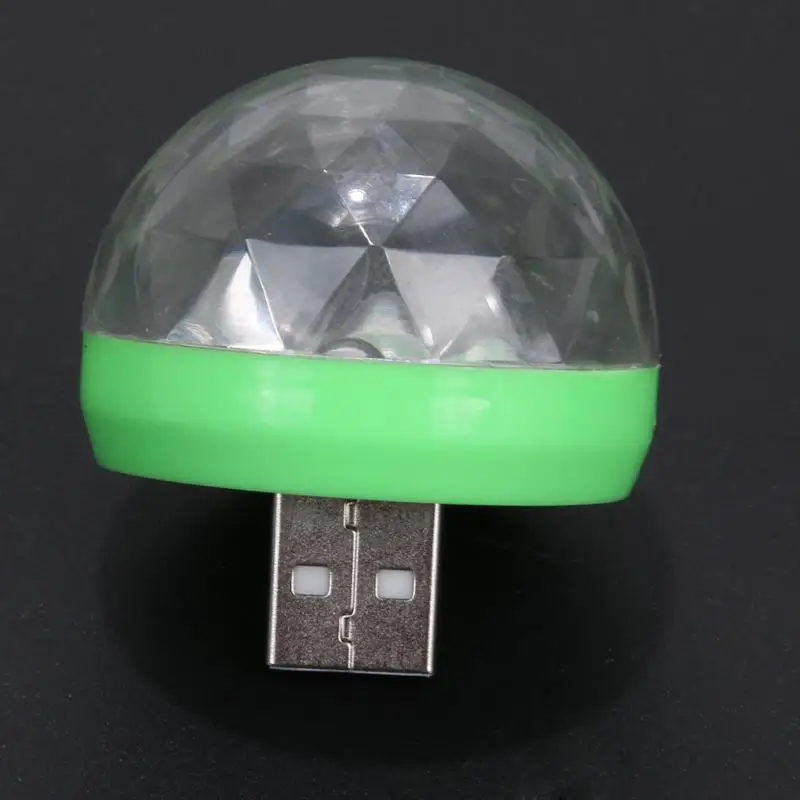 Мини USB светодиодный стробоскоп для вечеринки портативный хрустальный магический вращающийся шар для дома вечерние караоке Декор