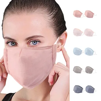 

Striped Print Kids Masks Adjustable 3 Layer Filter Safet Protect Cotton 2PC Protective Half face Face Mask Ear hook masque tissu