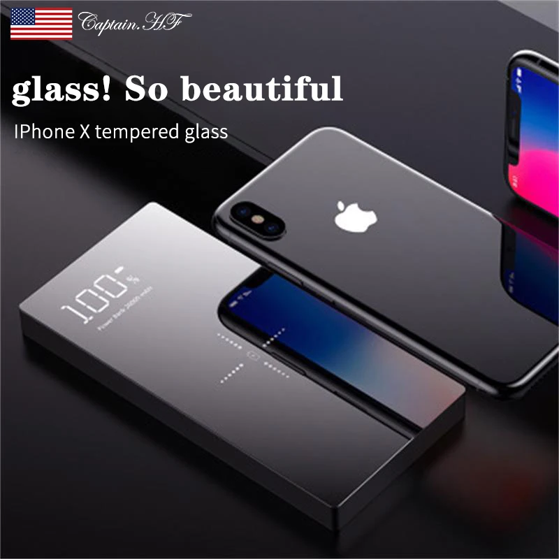  US Captain Portable QI Wireless Power Bank Charger 20000mAh