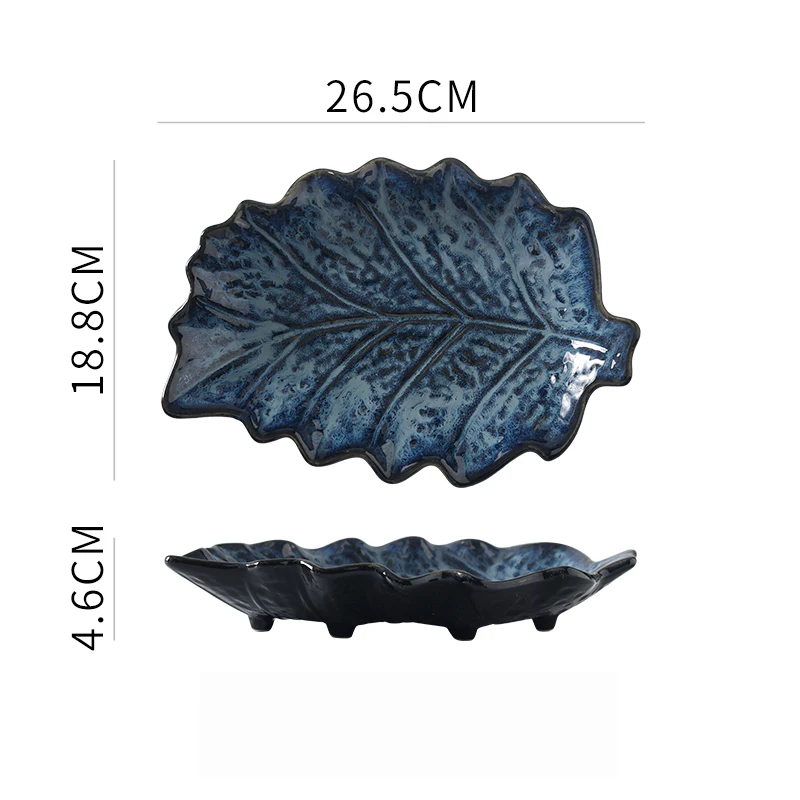 A blue 26.5x18.8cm