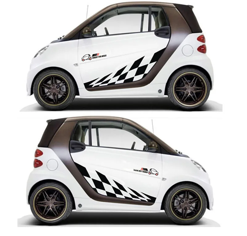 Adesivi Per Auto In Vinile Con Decalcomania A 2 Lati Per Porte Auto Intelligenti Pannello Del Corpo Linea Di Vita Scratch Esterno Modificfield Decoraz