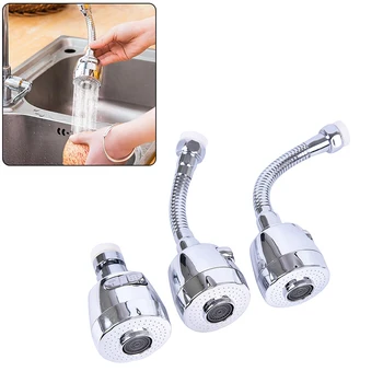 

Rotatable Faucet Sprayer Head Anti-splash Tap Booster Shower Water-saving Device Kitchen Accessories