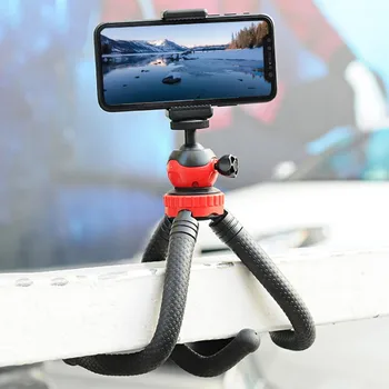 

Adjustable Flexible Tripod Kit Portable Universal Cellphone Camera Holder Adapter Fixed Bracket For Live Broadcasting Recording