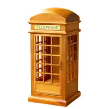 GloryStar деревянный креативный подарок на день рождения для девочки, украшение для девочки, музыкальная шкатулка, телефонная будка