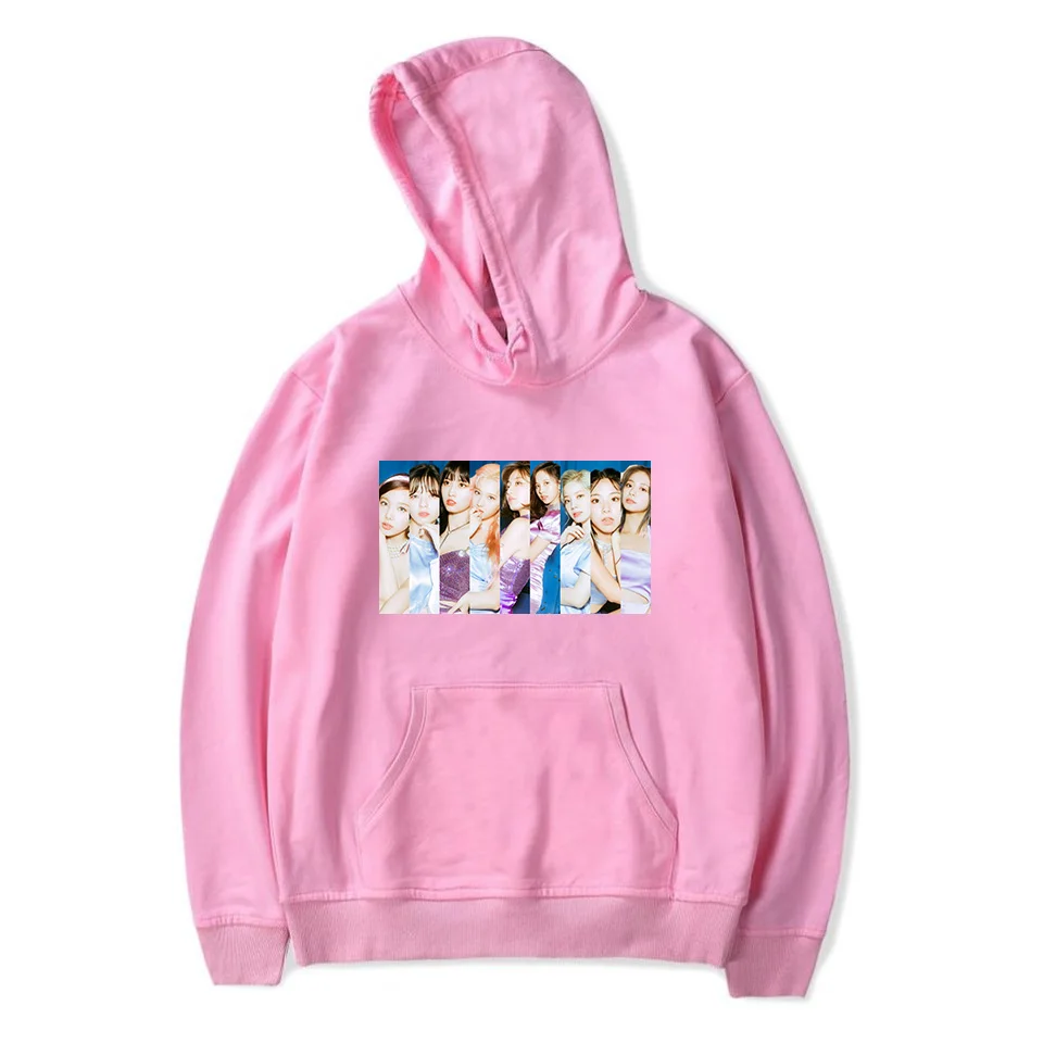 Kpop Twice толстовки свитшоты для женщин и мужчин Twice Feel специальные толстовки Флисовая теплая толстовка в стиле хип-хоп пуловеры с длинным рукавом K-pop