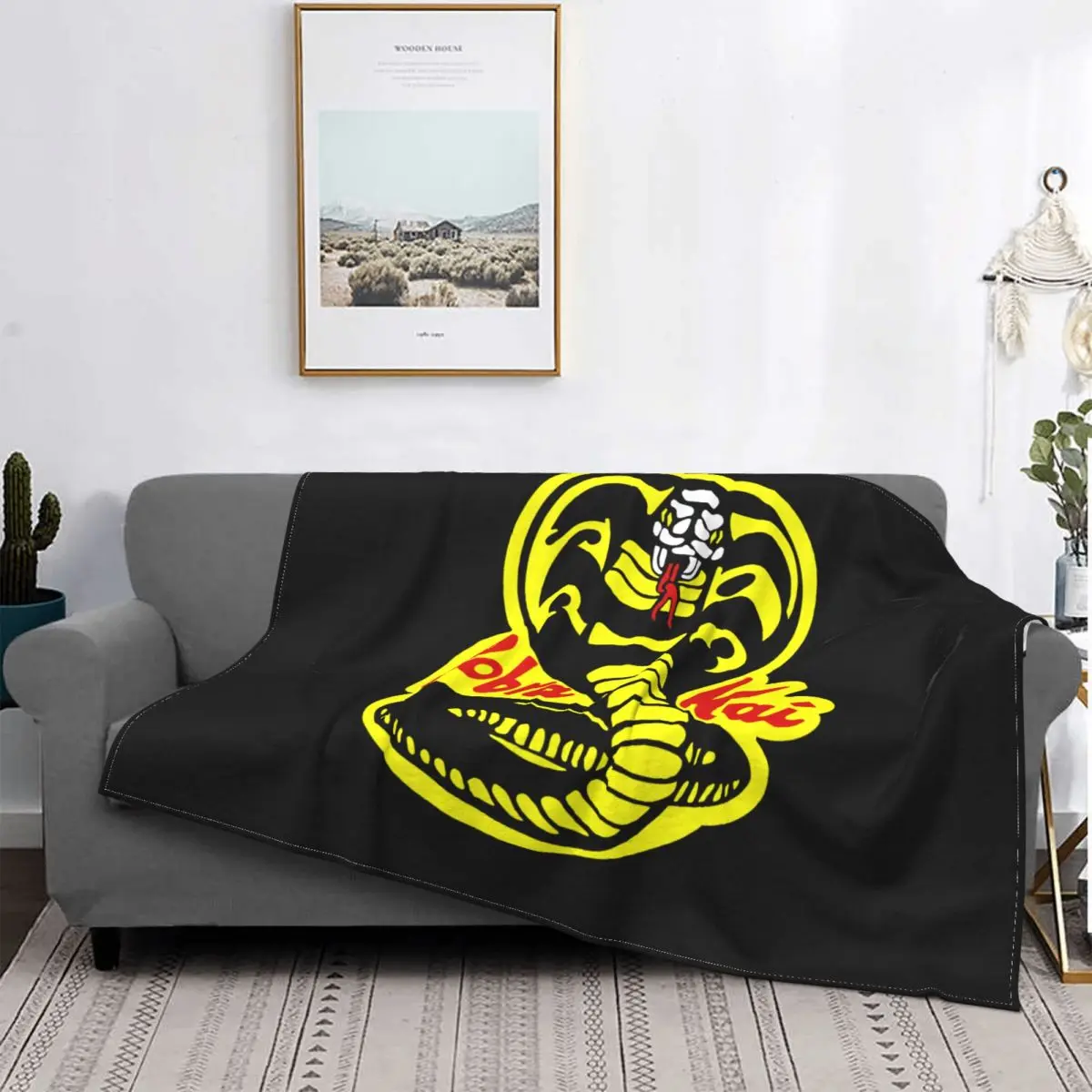 Cobra Kai The Karate Kid Blankets Spring Autumn Snake Karate Dojo Anime
