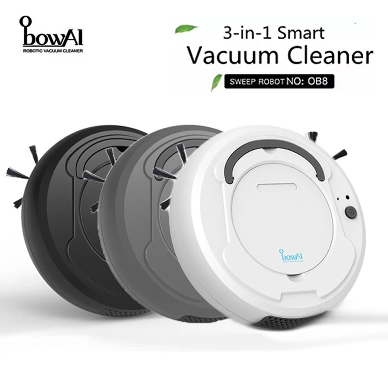 bowAI Robot Vacuum Cleaner APP Remote Control Sweeper 3in1 Smart Dry