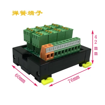 

PLC Terminal Block Module Sensor 3-wire 8-bit Input and Output DIN Rail Spring-type Wiring LED