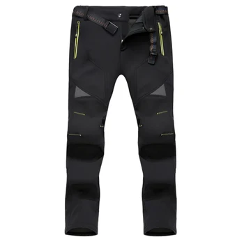 

Men Women Winter Hiking Pants Velvet Thick Waterproof Windproof Pants Warm Soft Trousers NFE99