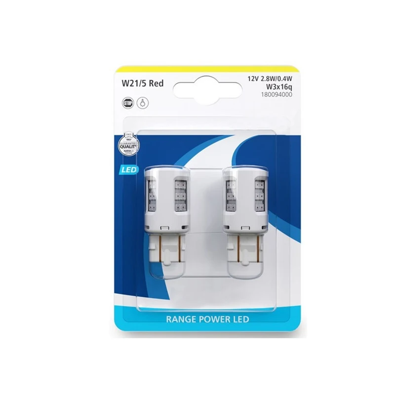 NARVA 18009 для W21/5W 12V LED (W3x16q) 2.8/0.4W RED Range Power (блистер 2шт.) 64227|Передние LED-фары авто| |