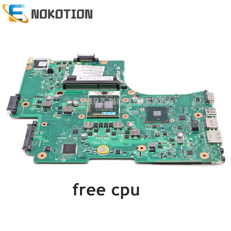 NOKOTION 1310A2332402 V000218080 основная плата для Toshiba Satellite L650 материнская плата для ноутбука HM55 DDR3 Бесплатный процессор
