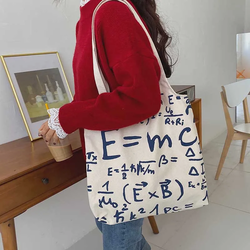 Новинка 2020 летние холщовые Наплечные сумки с принтом вместительная сумка ЕМС