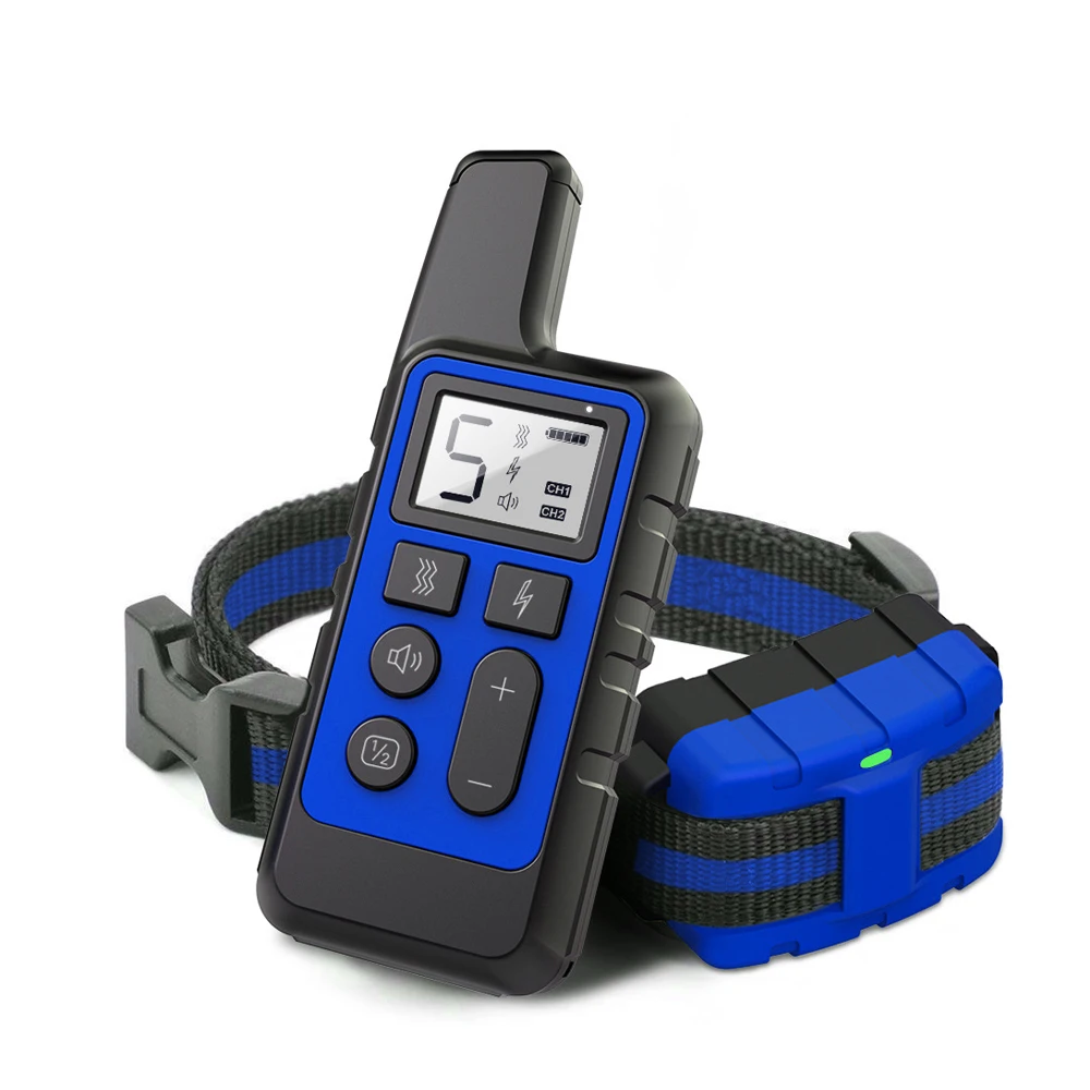 

LCD Display Anti-Bark Dog Training Shock Collar With Remote Control Electric Sound Rechargeable Waterproof Shock Dogs Collars