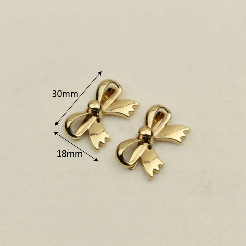 Gold-30X18mm Meetee 10/30 шт. 60x34 мм бант с декоративной металлической пряжкой и на пуговицах; Сумки из натуральной кожи сумки Изделия из кожи аппаратные средства "сделай сам" украшения аксессуары BF327 - Цвет: Gold-30X18mm