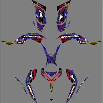 

Full Graphics Decals Stickers Motorcycle Background Custom Number Name 3M For YAMAHA RAPTOR 700R 2013 2014 2015 2016 2017 2018