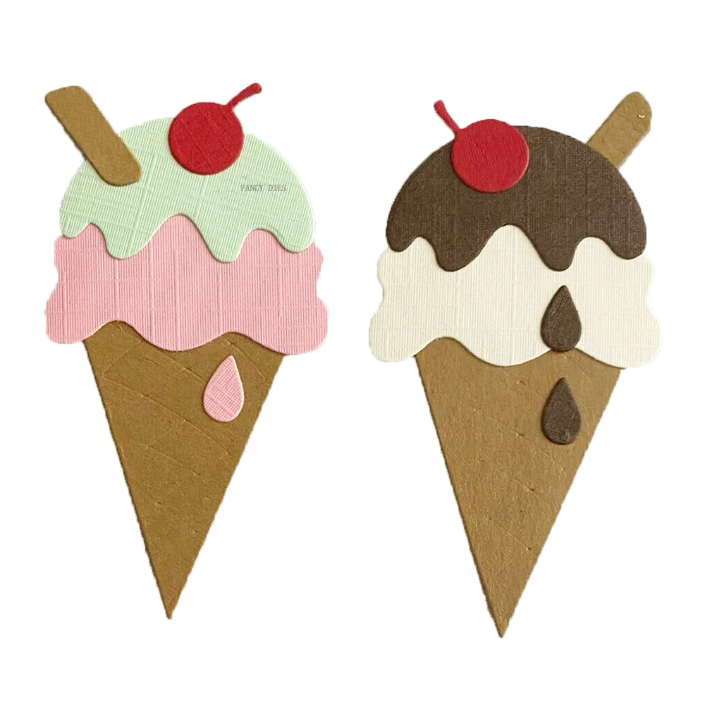 

New Ice Cream Wooden Cutting Die Stencil Template for DIY Embossing Paper Photo Album Gift Cards Making Scrapbooking Craft Dies
