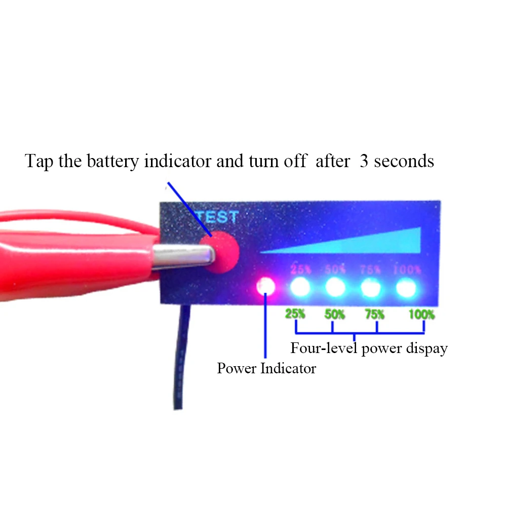 Защита от обратного подключения многофункциональная литиевая Батарея статус заряда Напряжение метр индикаторный модуль универсальные светодиодные термостойкие