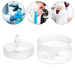 Bouteille de pesée plate à faible gravité spécifique, équipement de laboratoire, 2 pièces 