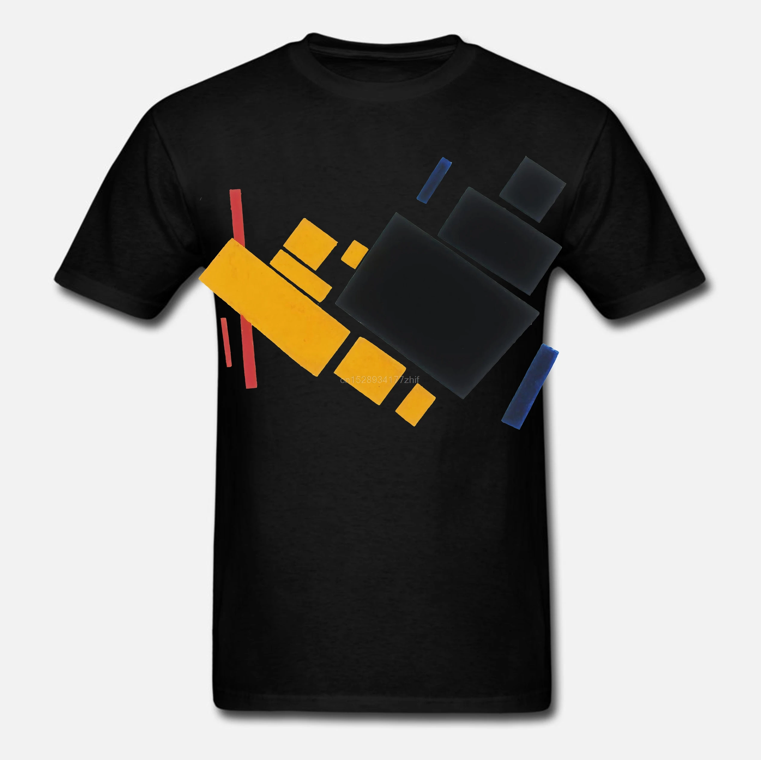 Printed Men T Shirt Cotton tShirt O-Neck Short-Sleeve New Style Malevich Wide Walls Women T-Shirt | Мужская одежда