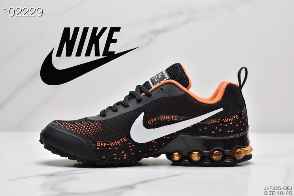 NIKE SHOX REAX RUN Zapatillas deportivas transpirables para hombre, cómodas, para exteriores, color negro y naranja|Zapatillas de correr| AliExpress