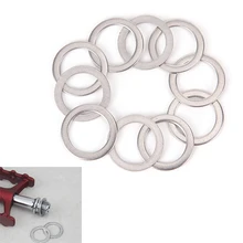10 piezas espaciador de Pedal de bicicleta manivela de Ciclismo MTB bicicleta arandelas de anillo de acero inoxidable