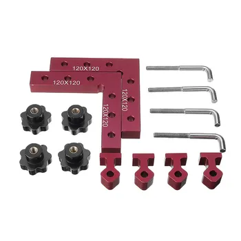 

120/140/160mm 90 Degree L-shaped Auxiliary Fixture Positioning Panel Fixing Clip Woodworking Clamping Tool