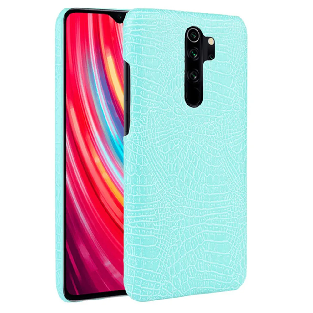 Crocodile Leather Case For Xiaomi Redmi Note 8T 8 7 Pro Hard Back Cover For Xiaomi Mi 9 Lite Note 10 9T Pro Redmi K30 K20 8A 7A xiaomi leather case chain Cases For Xiaomi