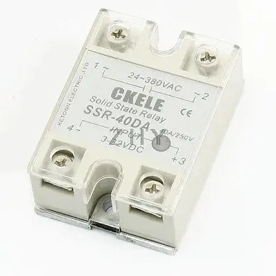 

Temperature Contoller 4 Pin DC Control AC Solid State Relay SSR-40DA