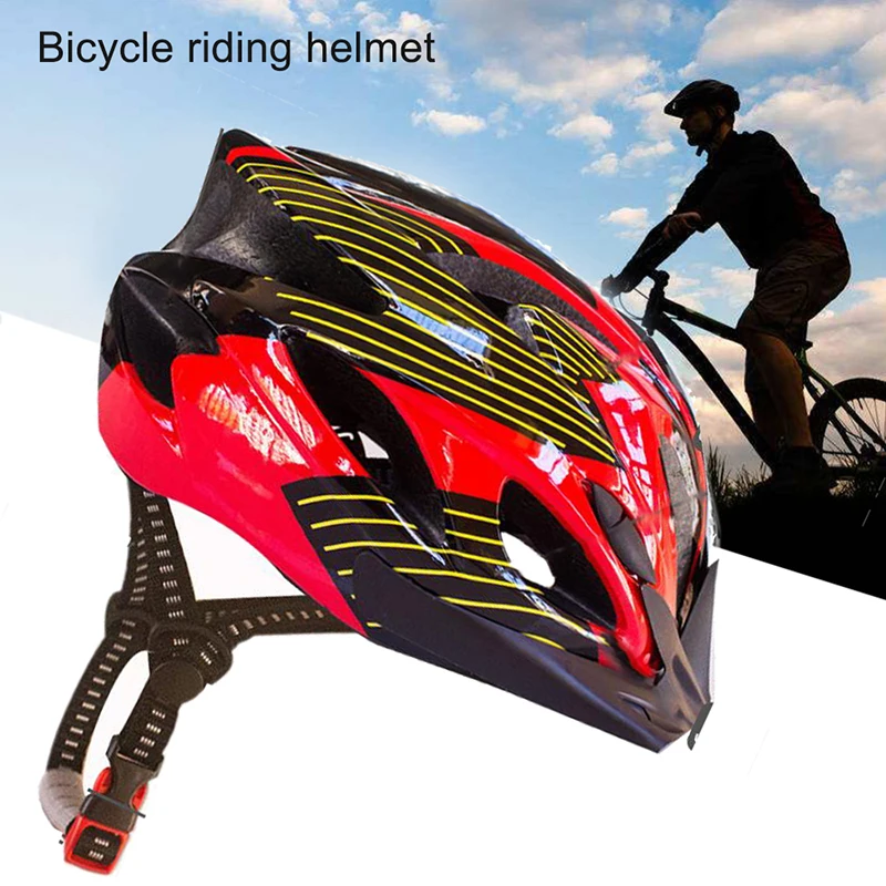 1PC Unisex Bicycle Bike Helmet With Visor Cycling Mountain Motorcycle Helmet