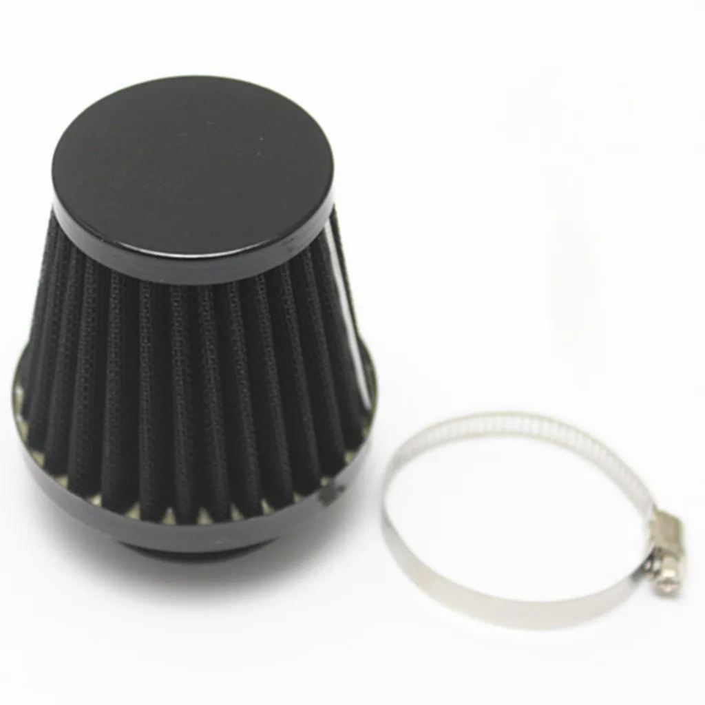 34/35/36mm Motorcycle Motorbike Air Intake Filter Cleaner Black For Honda