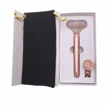 

Face Roller Jade Facial Massage Roller Women Beauty Stick Multifunction Golden Rod Natural Jade Facial Massager