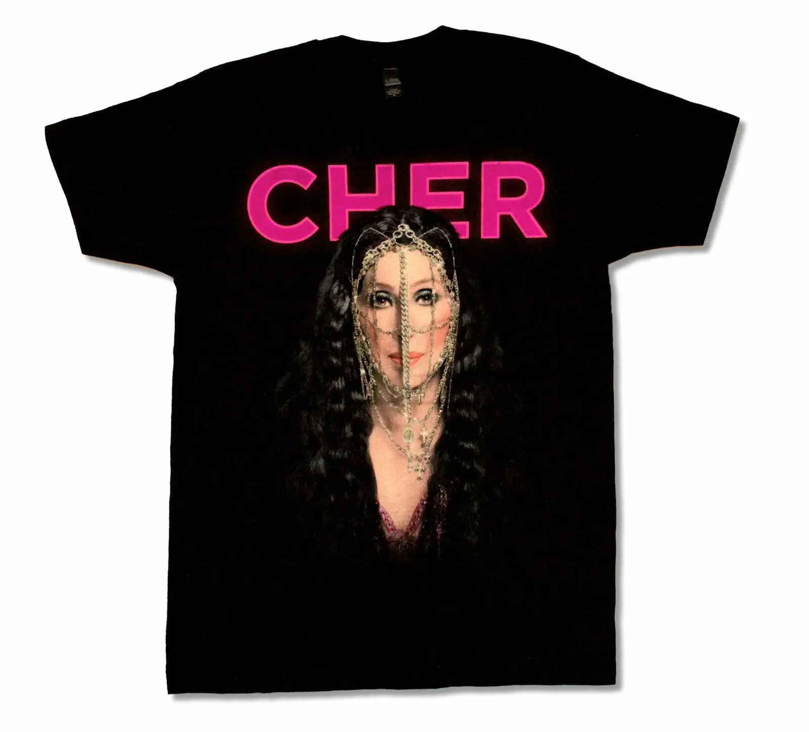 Черная футболка CHER &quotCHAINS TOUR 2014&quot новая официальная музыка для взрослых | Мужская