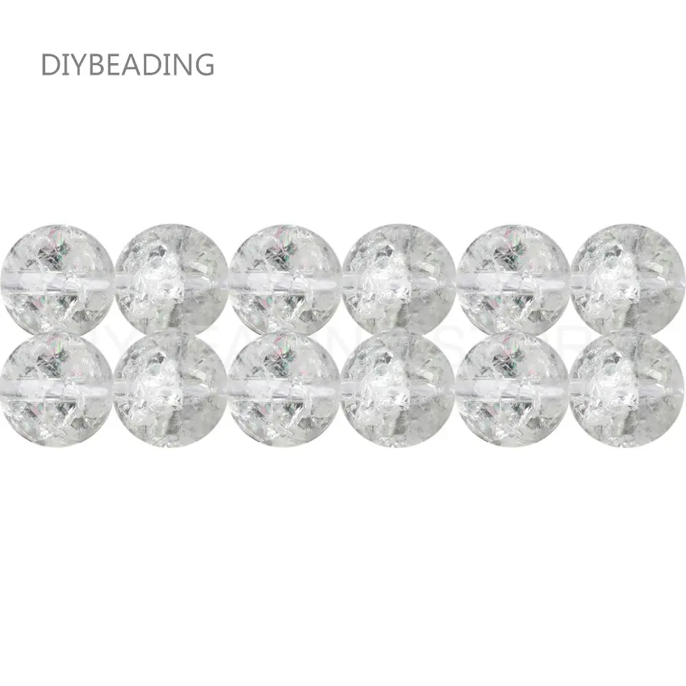 

Natural Cracked Clear Crystal Quartz and Gemstone Spacer Beads for Necklace Bracelet Earring Making Supplies