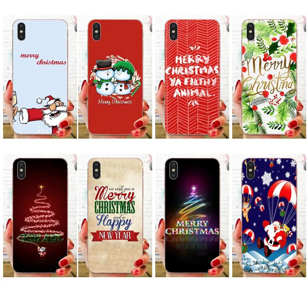 

Soft TPU Phone Cases Merry Christmas Happy New Year For Xiaomi Redmi Mi 4 7A 9T K20 CC9 CC9e Note 7 9 Y3 SE Pro Prime Go Play