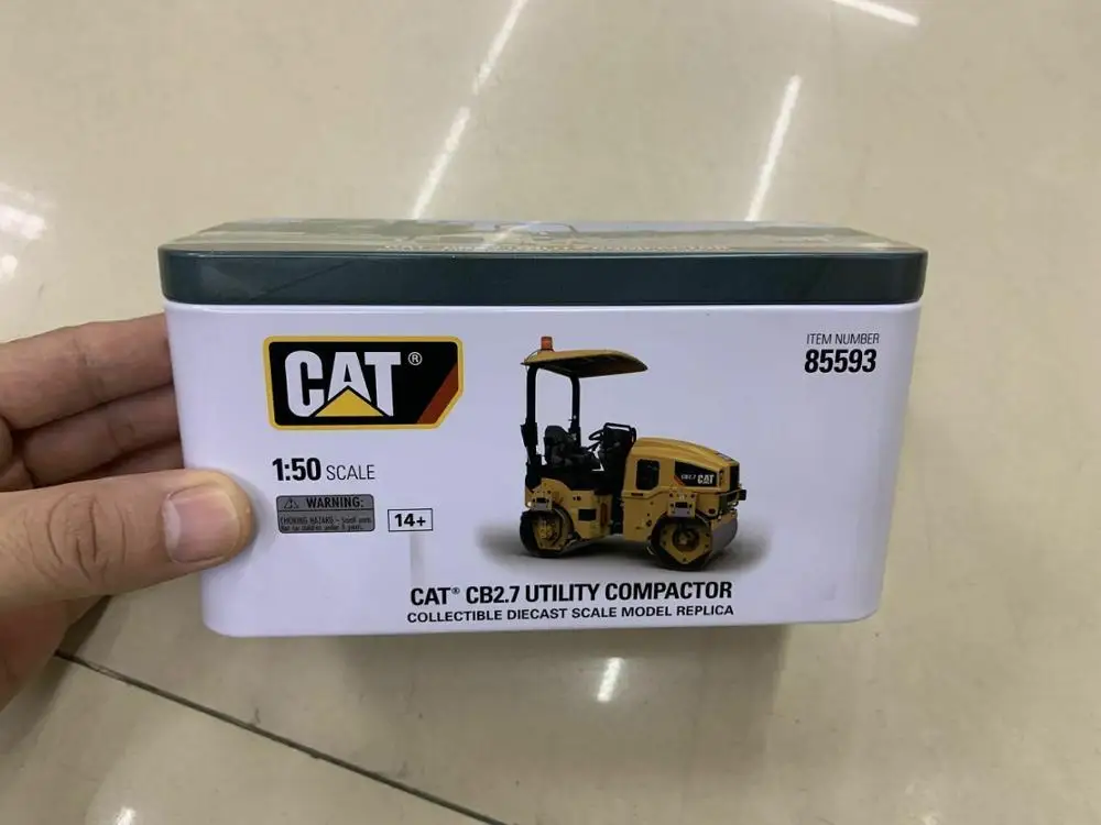 1:50 Масштаб высокой детализации гусеницы CAT CB2.7 утилита уплотнитель бренд Diecast Masters DM85593