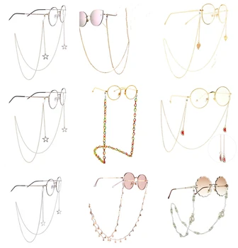 

Eyeglass Strap Reading Glasses Hanging Chain Fashion Sunglasses Spectacles Holder Neck Cord Glasses Slip Metal Chain