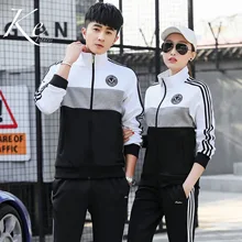 KE, весенний и осенний спортивный комплект, для мужчин и женщин, школьный спортивный костюм, пара, любовь, спортивный, с длинным рукавом, из двух частей, большой размер, плюс, Экстра, 5XL