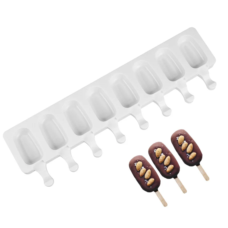 Food grade Silicone Ice Cream Mold Popsicle Molds DIY Homemade Dessert Freezer Fruit Juice Ice Cube Maker Mould Kitchen Tools
