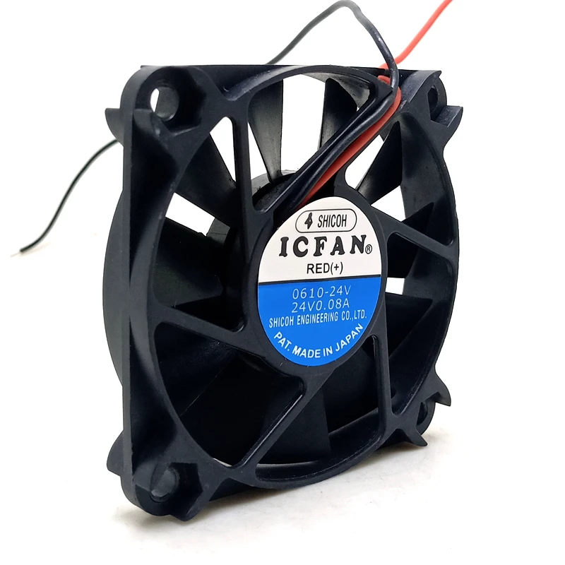 60 мм вентилятор для ICFAN 6010 24 В шариковый супер-тонкий бесшумный вентилятор 0610-24 в 6 см преобразователь Радиатор Вентилятор охлаждения