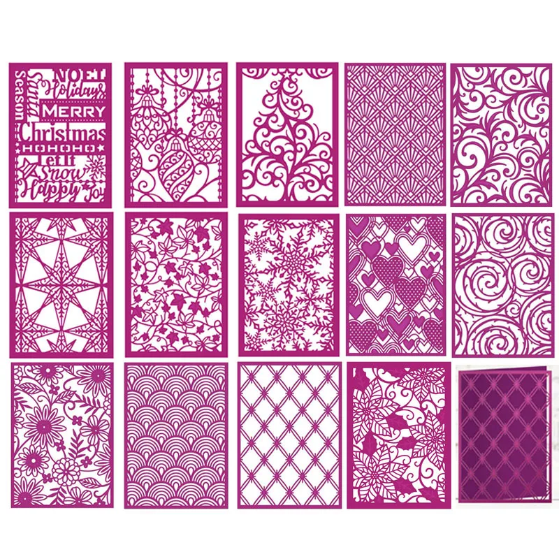 

Christmas Noel Leaf Rectangle Frame Metal Cutting Dies Stencils For DIY Scrapbooking Decoration Embossing Supplier Handcraft Die