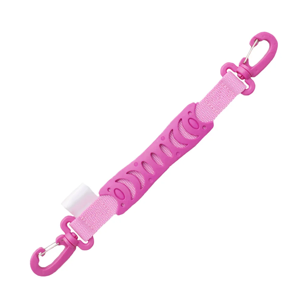 Встроенный роликовый висячий ремень профессиональная рабочая экономия ручка Пряжка прочный высокопрочный крюк для скейта инструмент для переноски для Powerslide - Цвет: Розовый