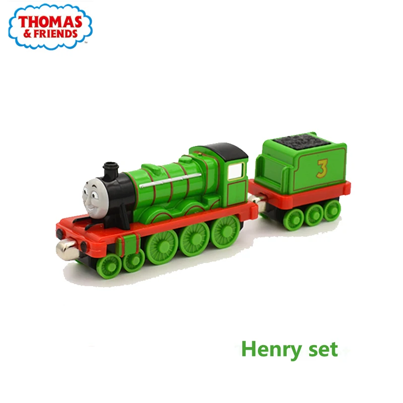 Genunie Томас и Друзья 1:43 поезд карета набор Sodor остров автомобилей модель Металлические Магнитные рождественские подарки игрушки для детей