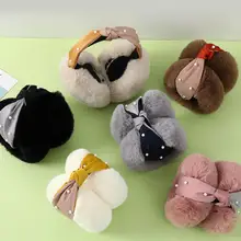 Женский плюшевый зимний утепленный наушник с милой защитой от тепла, корейский стиль, модный, дикий, комфортный, без болезненных ушей, подходит