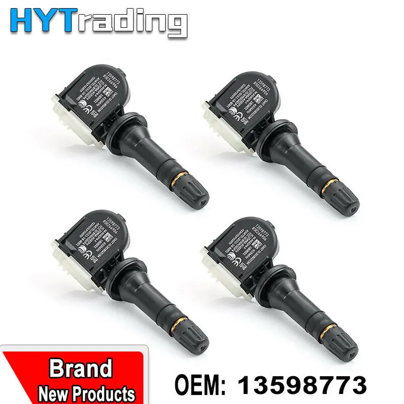 

Car Styling 4Pcs car Tire Pressure Sensors TPMS for 2017 2018 LaCrosse CT6 XT5 433MHZ OEM 13598773