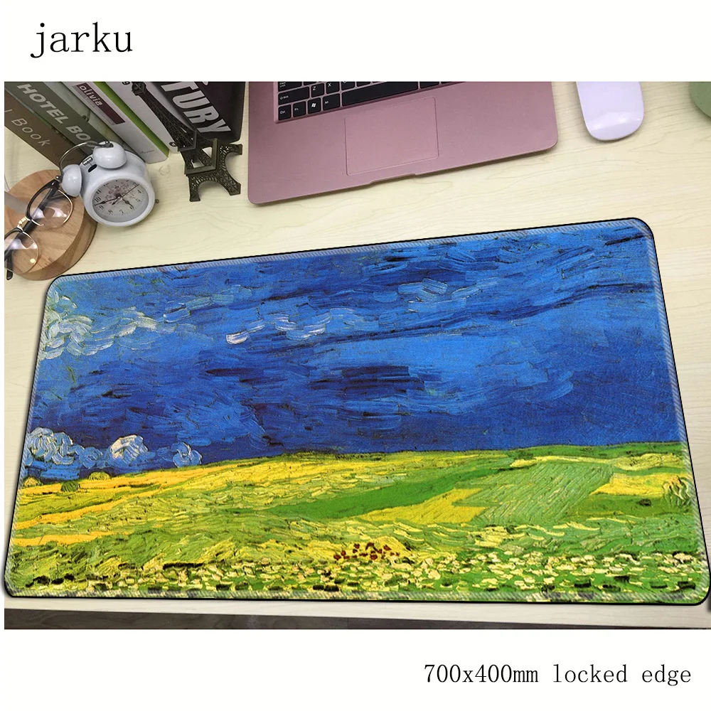 Игровой коврик для мыши van gogh 700x400X3MM большой с HD принтом аксессуары ноутбука