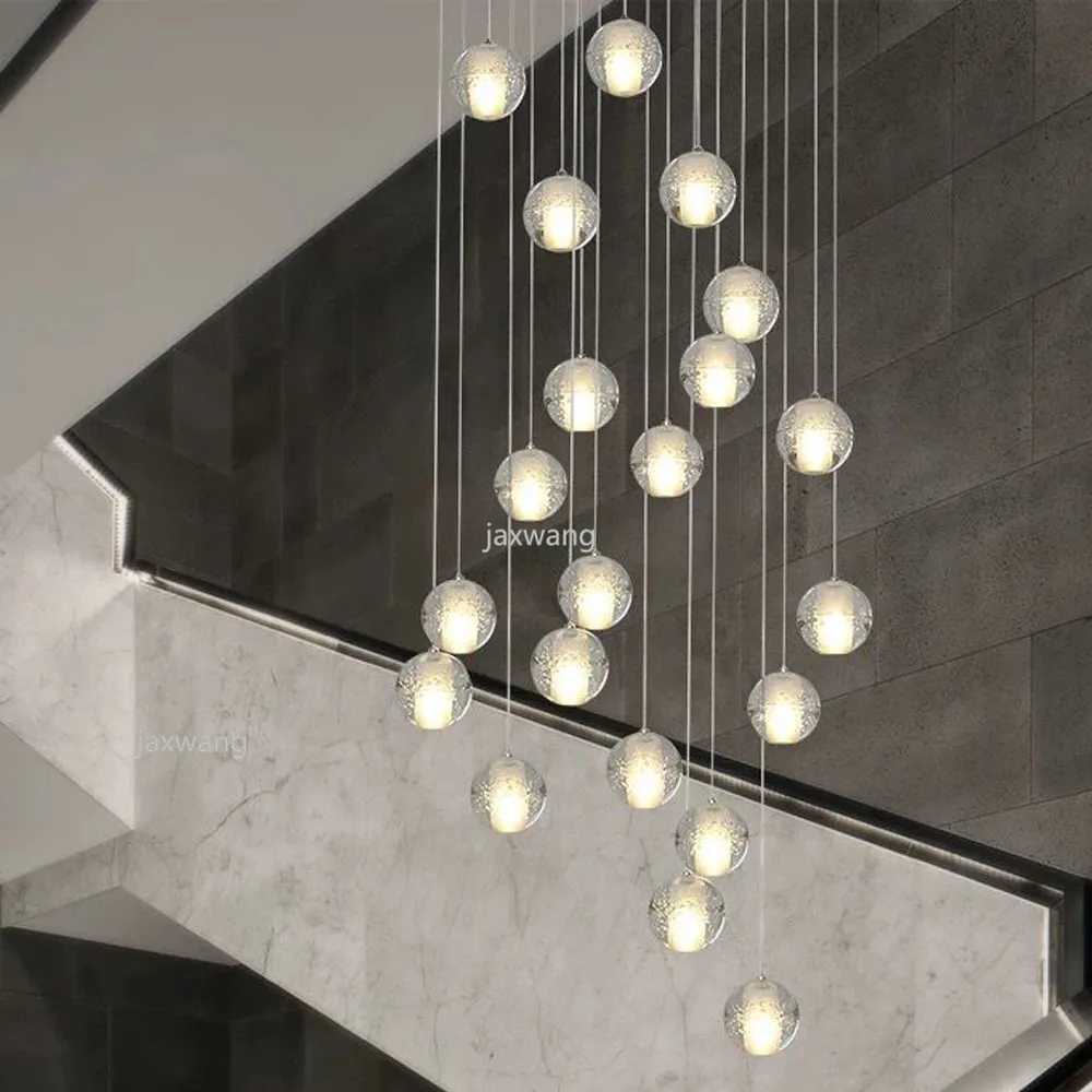 

Beautiful crystal ball Pendant Lights with bulbs for indoor, LED Pendant Light lights hanging crystal round balls muti heads