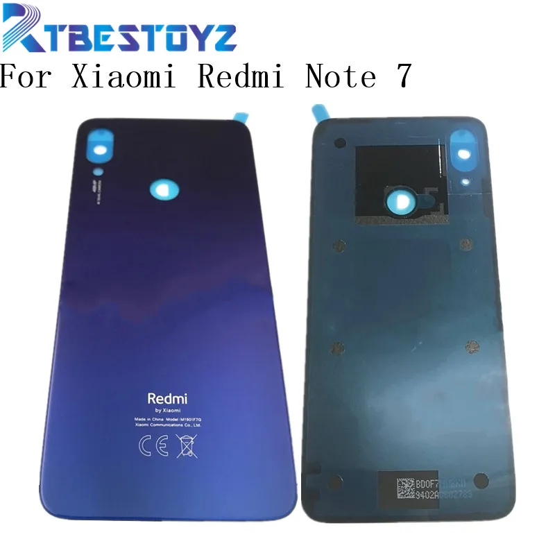 

For Xiaomi Redmi Note 7 Battery Cover Back Glass Panel Rear Door Housing Case For Redmi Note 7 Pro Back battery Cover