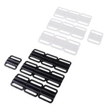 20 комплектов застежки для бикини крюк и защелкивающаяся пластиковая застежка 25 мм бюстгальтер застежка Купальники Бикини застежка белье слайдер ремень регулировка