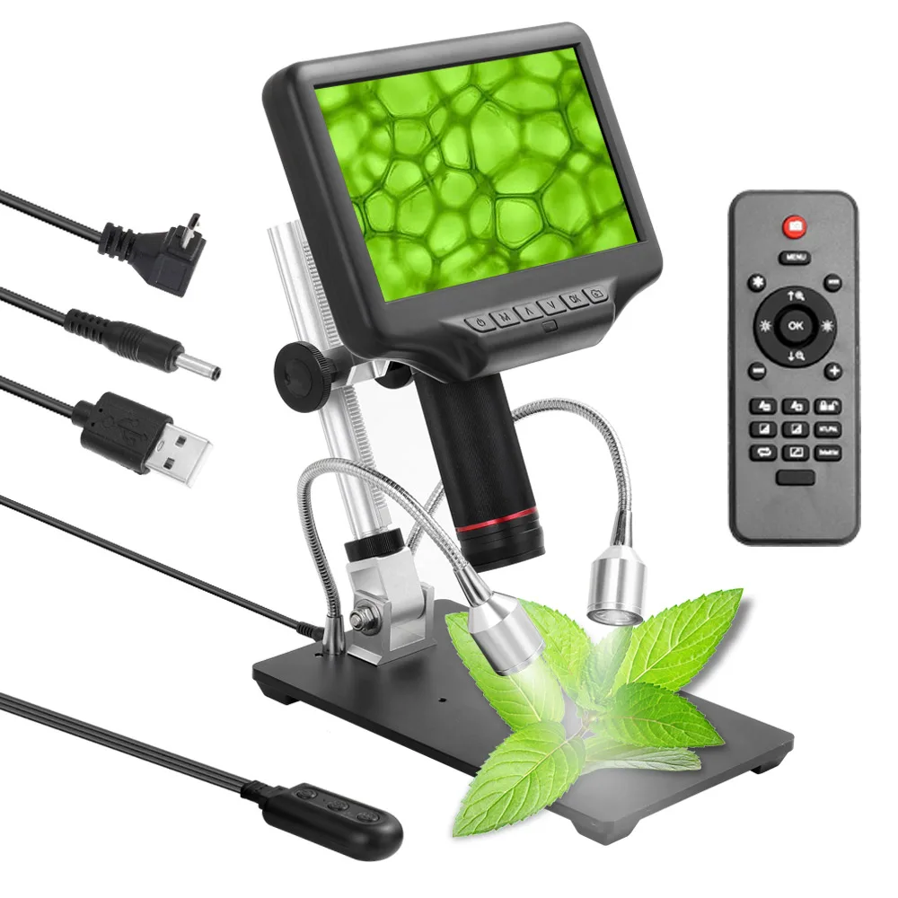 

AVEIBEE MP4 High-Definition Digital Biological Microscope Camera 270X 1080P USB Electronic Stereo Microscope for Soldering